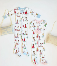 TBBC KNOX'S NIGHT NIGHT FOOTIE HOLIDAY PATIENCE AND PRAYERS BUCKHEAD BLUE