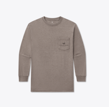 SOUTHERN MARSH YOUTH LS SEAWASH TEE MALLARD SIGHTING WASHED DARK SHALE