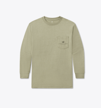 SOUTHERN MARSH YOUTH LS SEAWASH TEE UNDAUNTING FOCUS BRIGADE OLIVE