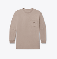 SOUTHERN MARSH YOUTH LS SEAWASH TEE FIELD SKETCHES BURNT TAUPE