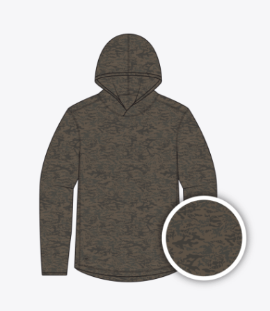 SOUTHERN MARSH YOUTH BIRKDALE MARSHLUX PERFORMANCE HOODIE BURNT TAUPE & STONE BROWN