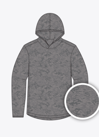 SOUTHERN MARSH YOUTH BIRKDALE MARSHLUX PERFORMANCE HOODIE DARK GRAY & MIDNIGHT GRAY