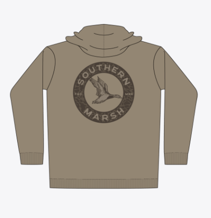 SOUTHERN MARSH YOUTH SURFSIDE HOODIE INFLIGHT CAMO KHAKI