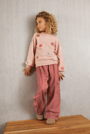 MINY MO KNIT FLOWER SWEATER