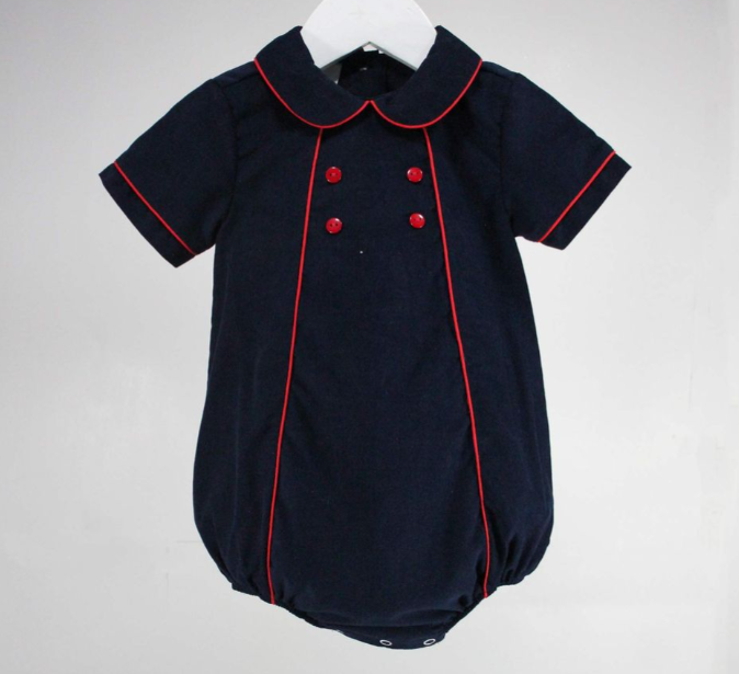 BABY BLESSINGS NAVY & RED MICHAEL BUBBLE