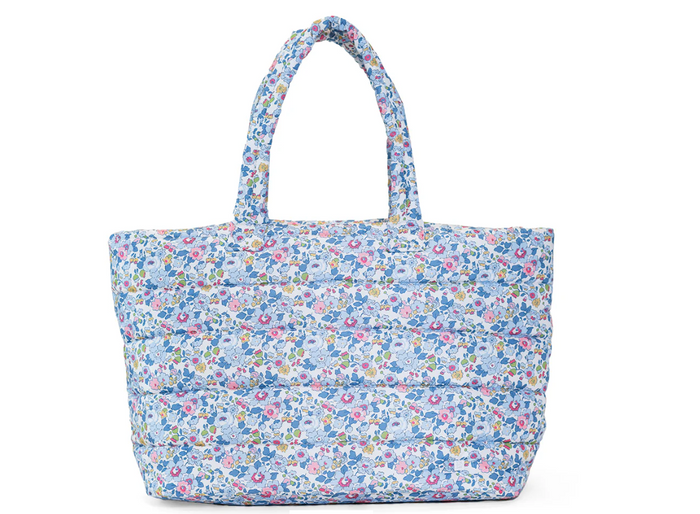 TRVL LUXE PUFFER TOTE BAG BRIDGEHAMPTON FLORAL