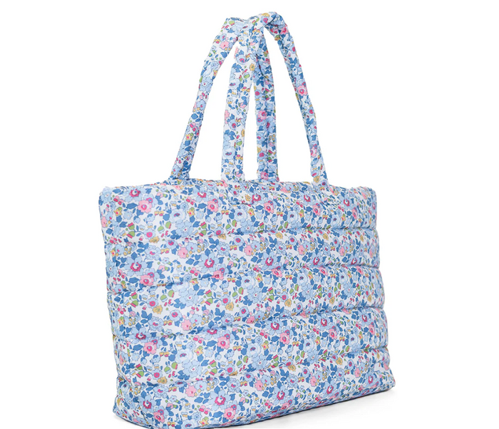 TRVL LUXE PUFFER TOTE BAG BRIDGEHAMPTON FLORAL