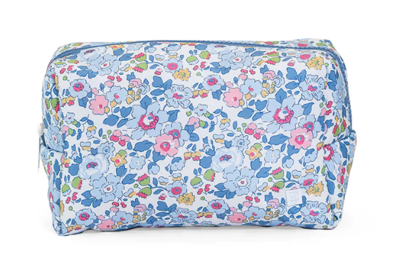 TRVL LUXE PUFFER COSMETIC BAG BRIDGE HAMPTON FLORAL