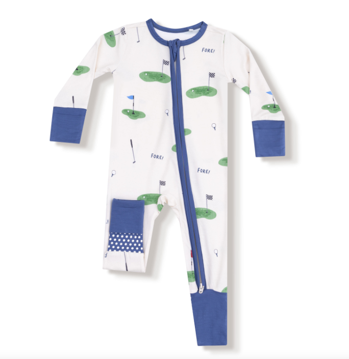 ANGEL DEAR ALL FORE GOLF 2 WAY ZIPPER ROMPER