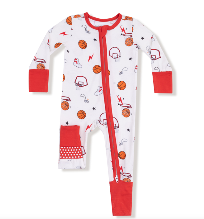 ANGEL DEAR BASKETBALL UNI 2 WAY ZIPPER ROMPER