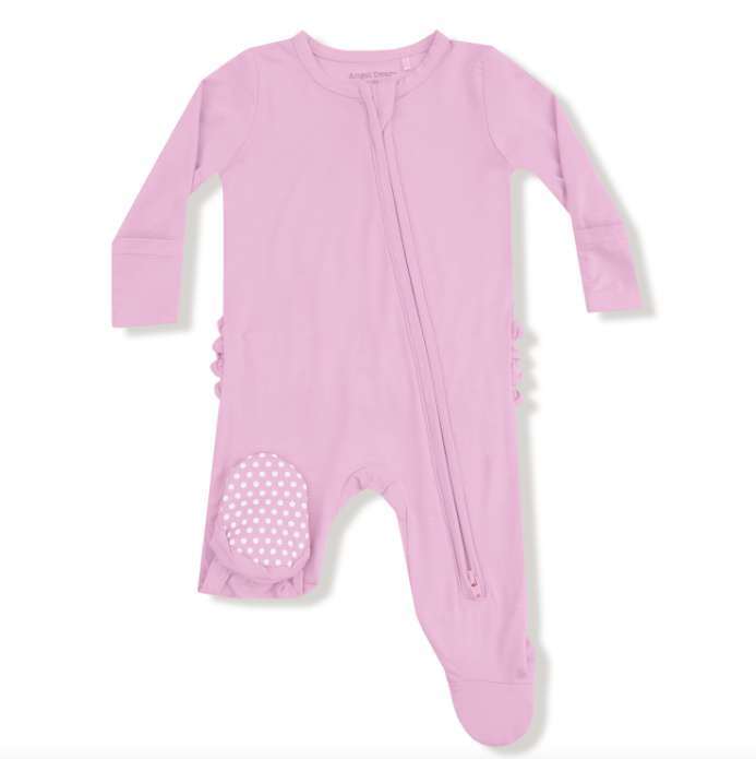 ANGEL DEAR PIROUETTE 2 WAY ZIPPER RUFFLE BACK FOOTIE