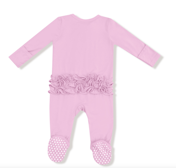 ANGEL DEAR PIROUETTE 2 WAY ZIPPER RUFFLE BACK FOOTIE