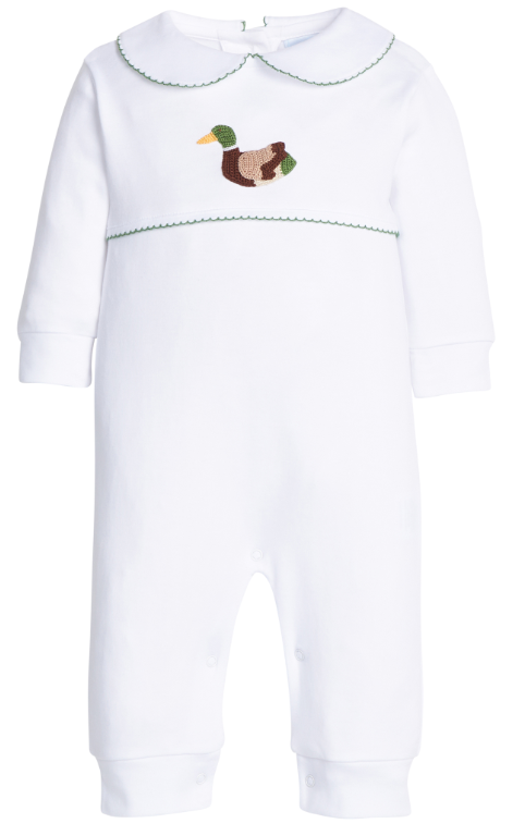LITTLE ENGLISH CROCHET PLAYSUIT MALLARD
