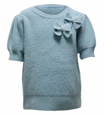 HAYDEN GIRLS BLUE SWEATER WITH BOWS