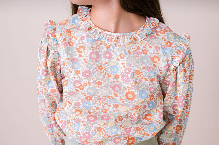 SET PROPER EVELYN BLOUSE WHIMSY BLOOMS