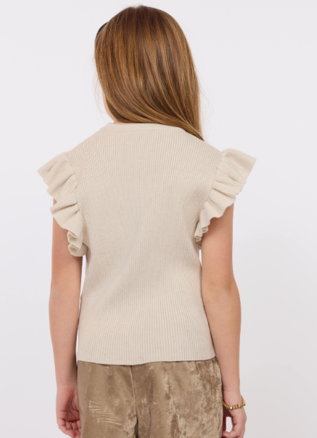 SADIE & SAGE TIFFANY ARMHOLE SHORT SLEEVE SWEATER