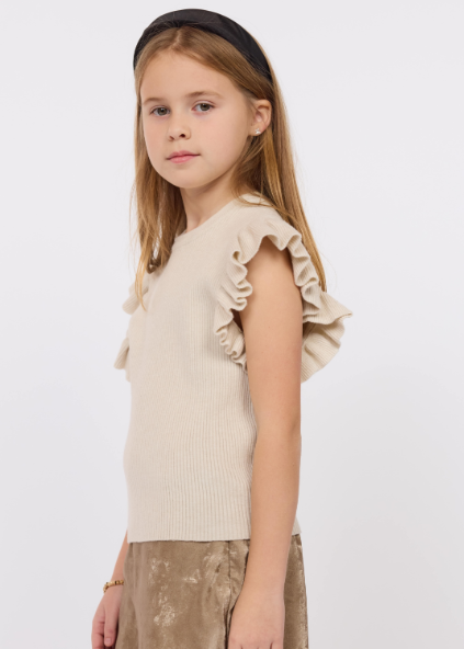 SADIE & SAGE TIFFANY ARMHOLE SHORT SLEEVE SWEATER