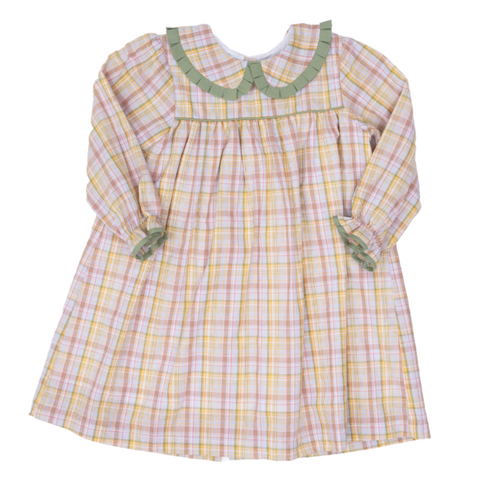 THE OAKS CECILIA DRESS HARVEST FIELDS PLAID