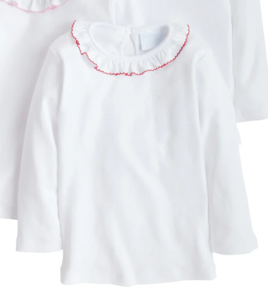 LITTLE ENGLISH CAROLINE KNTI BLOUSE RED