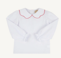 TBBC EMMAS TOP ONSIE WORTH AVE WHITE/RICHMOND RED