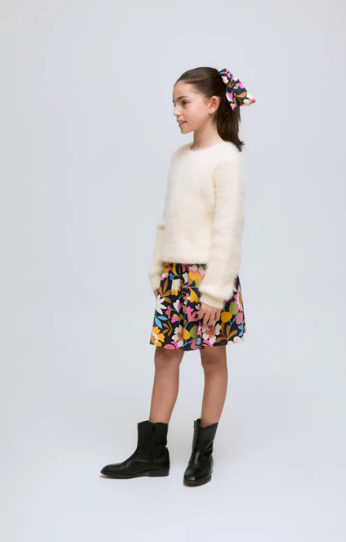 COMPANIA FANTASTICA GIRLS OFF WHITE SWEATER