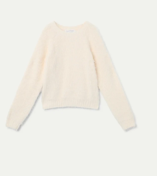 COMPANIA FANTASTICA GIRLS OFF WHITE SWEATER