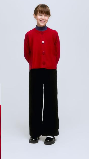 COMPANIA FANTASTICA GIRLS RED CARDIGAN