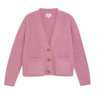 CREAMIE PINK KNIT CARDIGAN