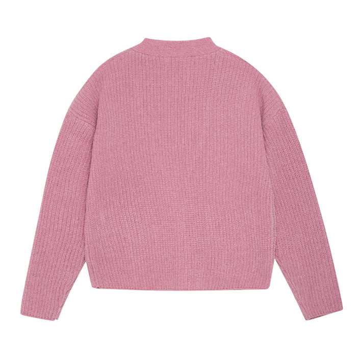 CREAMIE PINK KNIT CARDIGAN