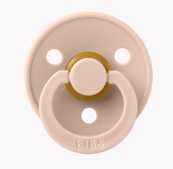 BIBS PACIFIER BLUSH RUBBER