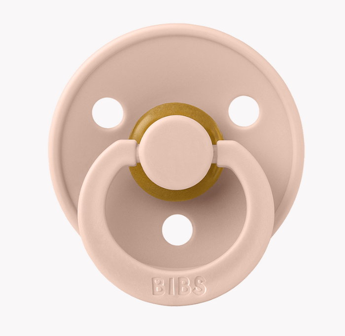 BIBS PACIFIER BLUSH RUBBER
