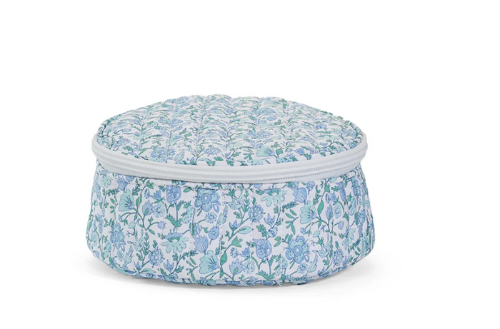 TRVL QUITLED JEWEL ROUND HAMPTON FLORAL