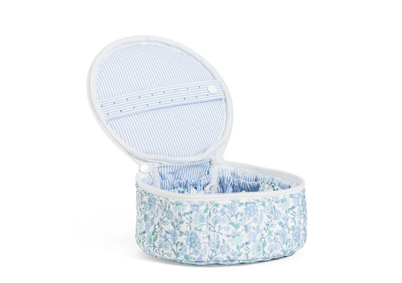 TRVL QUITLED JEWEL ROUND HAMPTON FLORAL