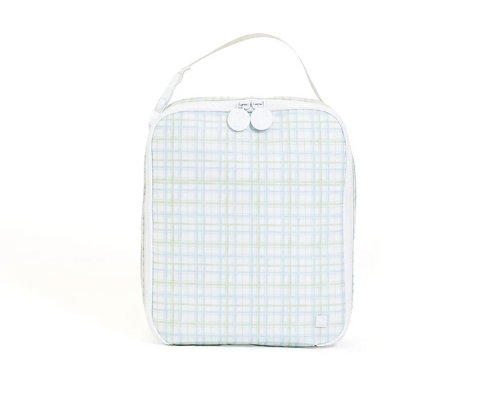 TRVL LUNCH BOX CLASSIC PLAID GREEN