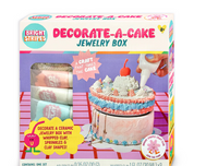 BRIGHT STRIPES DECORATE A CAKE JEWELRY BOX