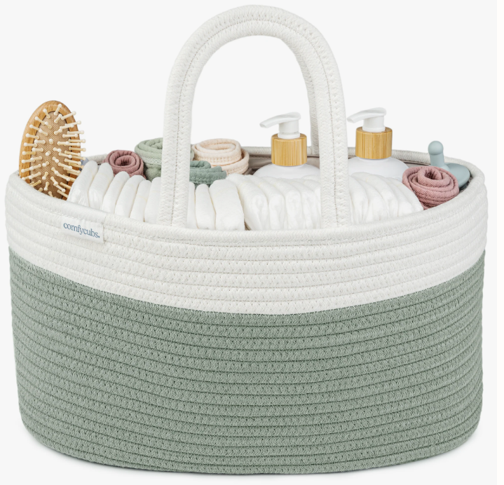 COMFY CUBS DIAPER CADDY SAGE