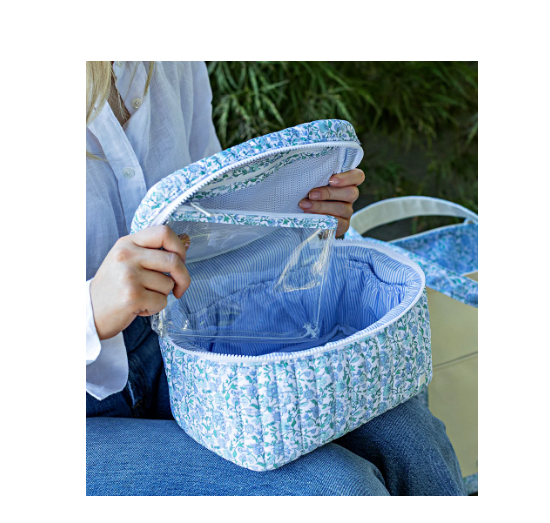 TRVL QUILTED TRAIN SET HAMPTONS FLORAL