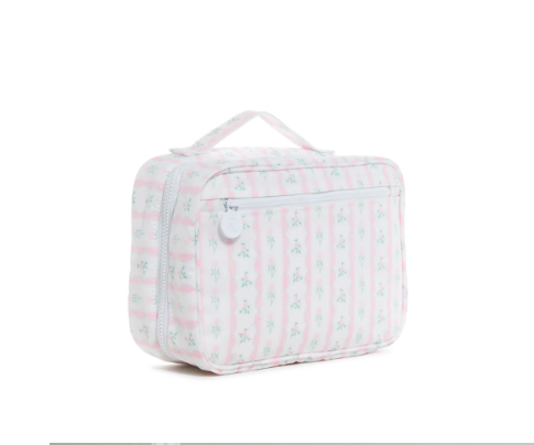 TRVL BUNDLE UP HANGING TOILETRY BAG RIBBON FLORAL PINK