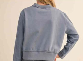 HEART AND ARROW CREWNECK SWEATSHIRT BLUE