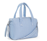 TRVL QUILTED STROLLER BAG BUNDLE PIMLICO STRIPE CHAMBRAY BLUE + CHANGER MATS + EVERYDAY