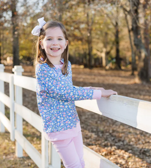 JAMES & LOTTIE SIDNEY SWEATSHIRT FALL FLORAL KNIT