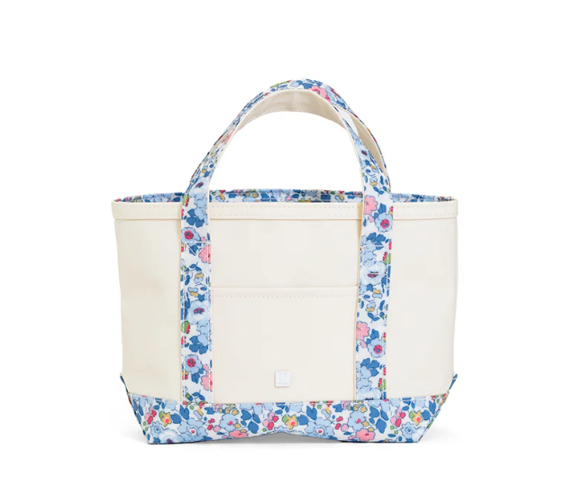 TRVL MINI TOTE COATED CANVAS NATURAL WITH BRIDGEHAMPTON