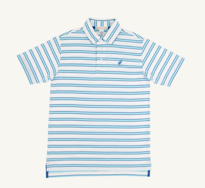 TBBC PRIM AND PROPER POLO WORTH AVE. WHITE/ BELHAVEN BLUE