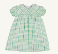 TBBC HOLLY DAY DRESS SEERSUCKER GIBOSN ISLAND GREEN AND LAKE WORTH YELLOW SEWANEE SEERSUCKER