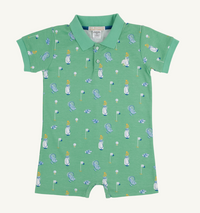 TBBC SIR PROPERS ROMPER CLUBHOUSE COUTURE WOOD BOAT BLUE