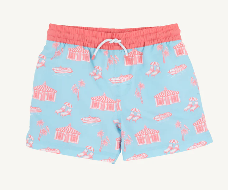 TBBC TORTOLA SWIM TRUNKS PARROT CAY CANOPY