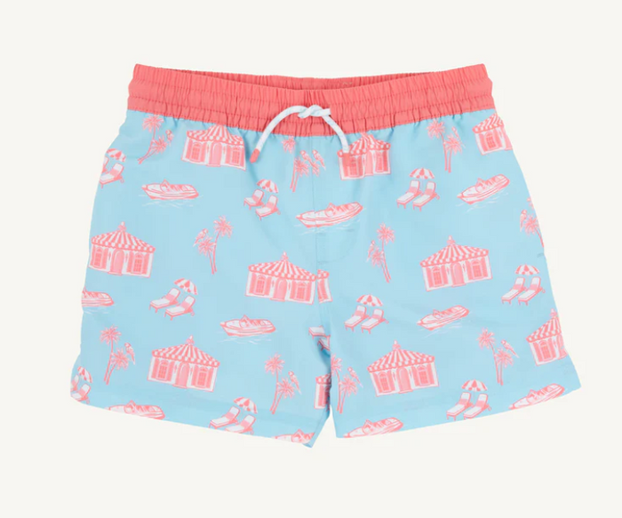 TBBC TORTOLA SWIM TRUNKS PARROT CAY CANOPY