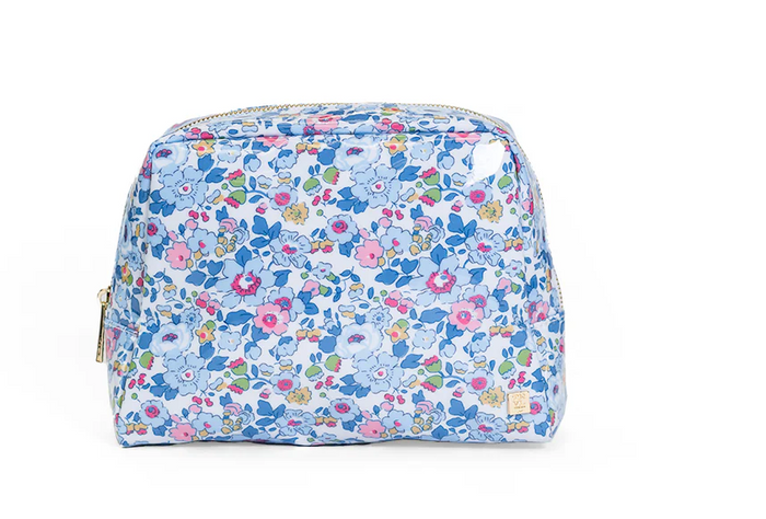 TRVL LUXE LUXE GLOSS WASH BAG MEDIUM BRIDGEHAMPTON FLORAL