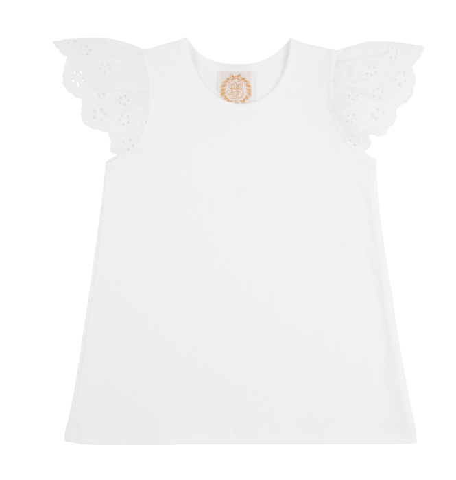 ELLEN'S EYELET TOP WORTH AVE WHITE