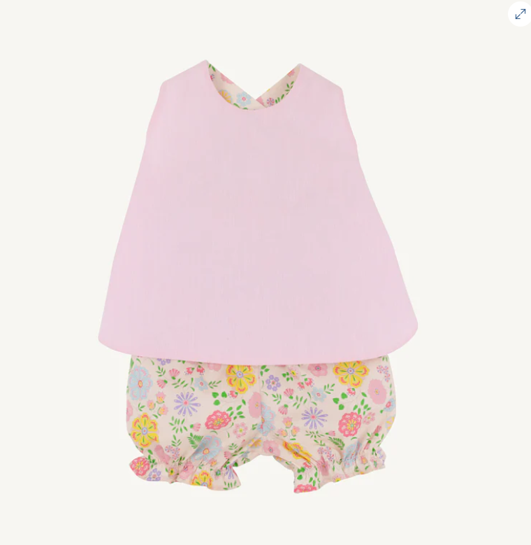 BETSEY BOW BACK SET BROADCLOTH BOCA GRANDE BEGONIA HAMPTONS HOT PINK